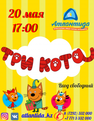 Развлекательная программа для детей "Три Кота"